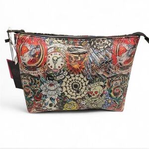 Ed Hardy tattoo cosmetic bag
